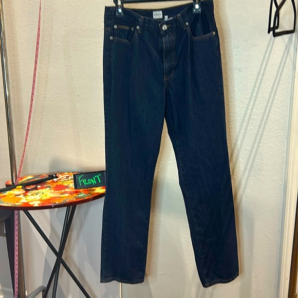 Calvin Klein - Dark Blue Boot Leg Rinse Wash Jean - inseam 32” size 11 - Picture 1 of 10